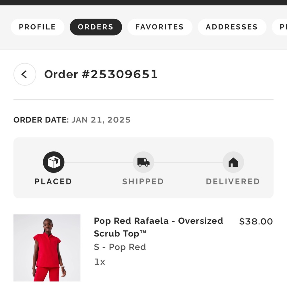 Figs Pop Red High Waisted Scrub Pants and top